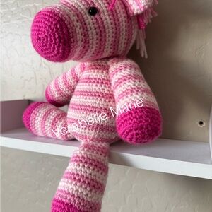 Verabelle Marie Pink Striped Crochet Toy